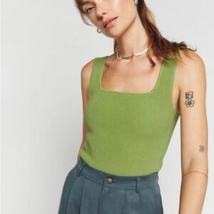 Reformation Julia Ribbed Sweater Tank